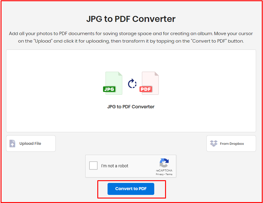 Jpg to pdf converter как пользоваться